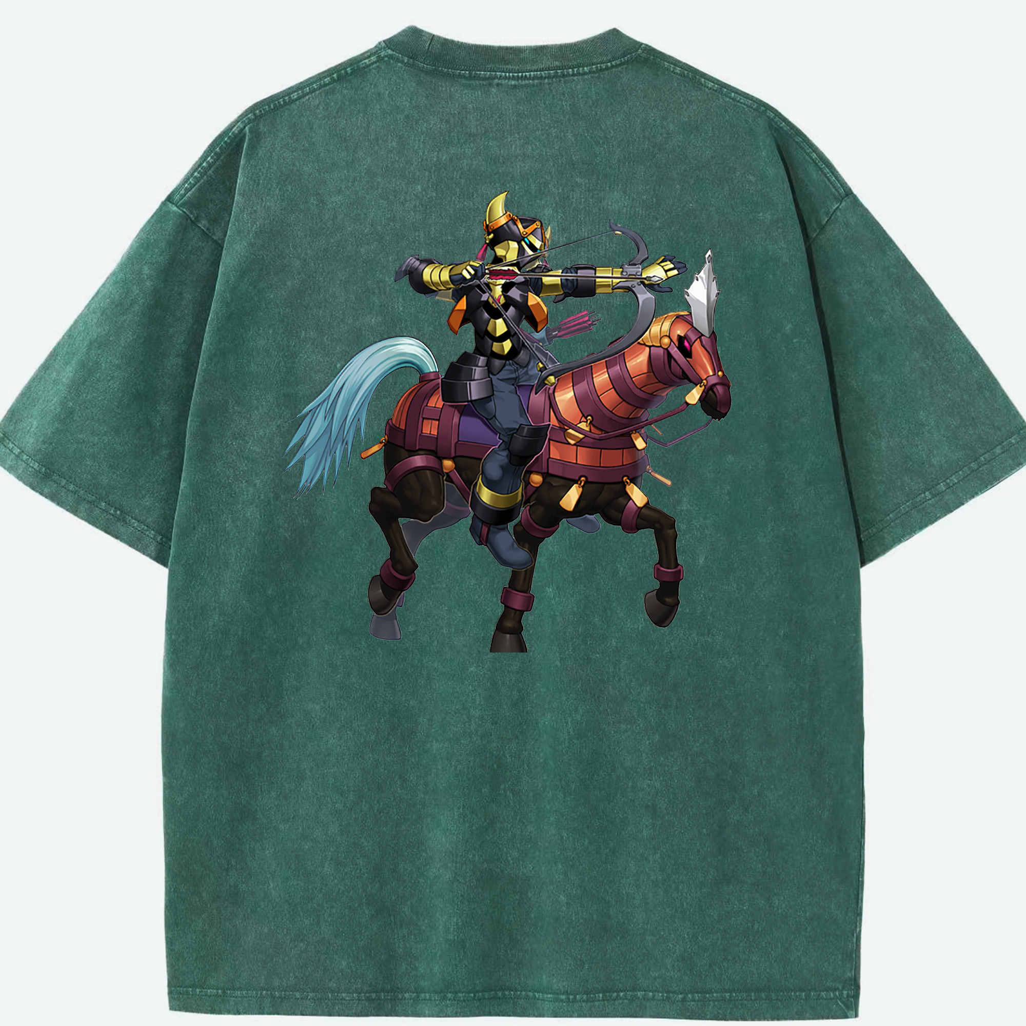（画像用） 遊☆戯☆王 Yu-Gi-Oh! 綿100% ヴィンテージ風 半袖Tシャツ（背面プリント）